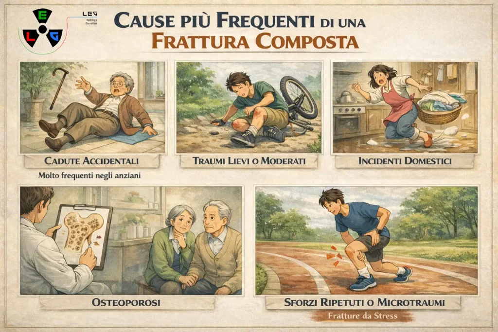 Le principali cause di una frattura composta